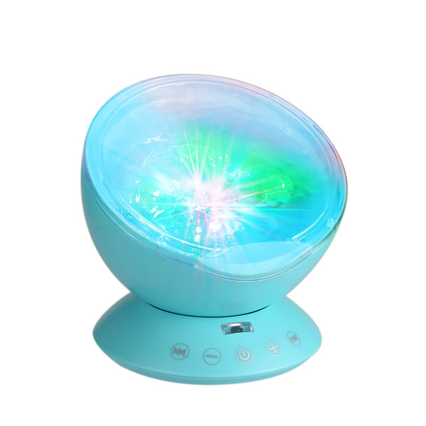 S1503BL Projector Nightlight with Mini Music Player for Living Room and Bedroom Novelty Baby Lamp Blue