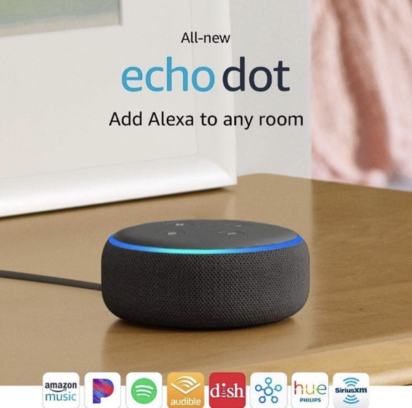 Original Brand new original Echo Dot 3 generation intelligent audio voice assistant Alexa : Wi-Fi Bluetooth Compatible: ANDROID iOS