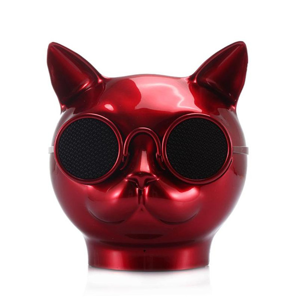 Portable Bluetooth Speaker,Cute Cats Head Shape Wireless Bluetooth Stereo Bass Music Speaker Sound Boom Box