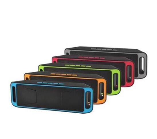 top quality ship free 2018 new SC208 Bluetooth Speaker Mini Outdoor Sports Audio Card Dual Speaker Subwoofer