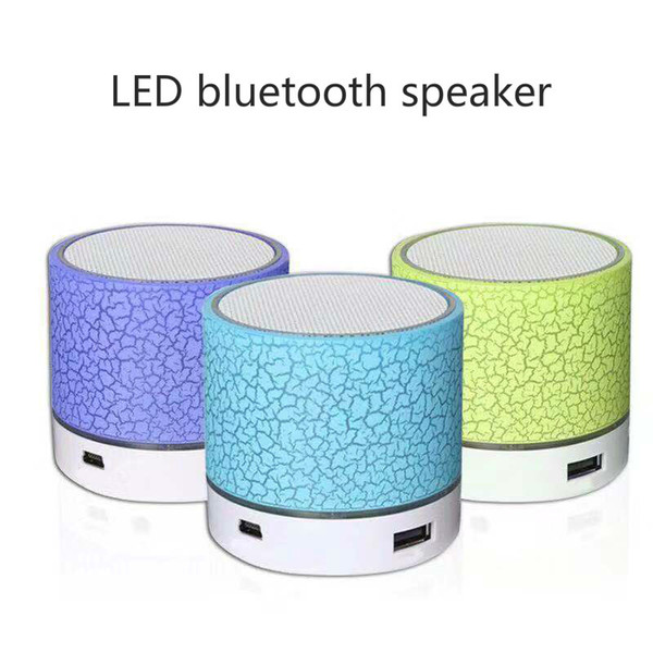 New A9 glare crack Bluetooth speaker Mini portable LED subwoofer U disk card audio universal