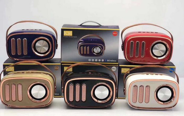 top 2018 Mini Vintage Bluetooth Speaker outdoor wireless card gift audio