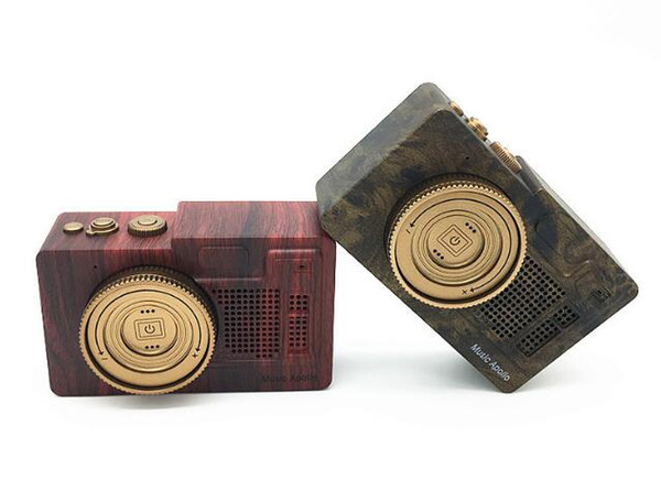 Retro quality 2018 Mini Vintage Bluetooth Speaker outdoor wireless card gift audio