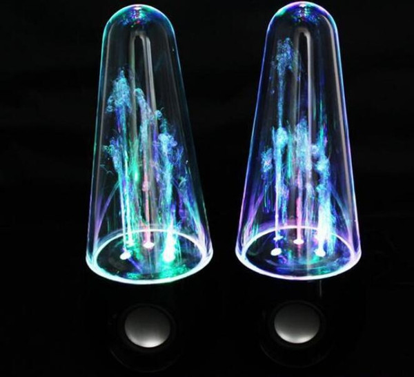 top quality ship free 2018 new bullet Water dance water spray speaker colorful fountain speaker LED colorful computer combination audio