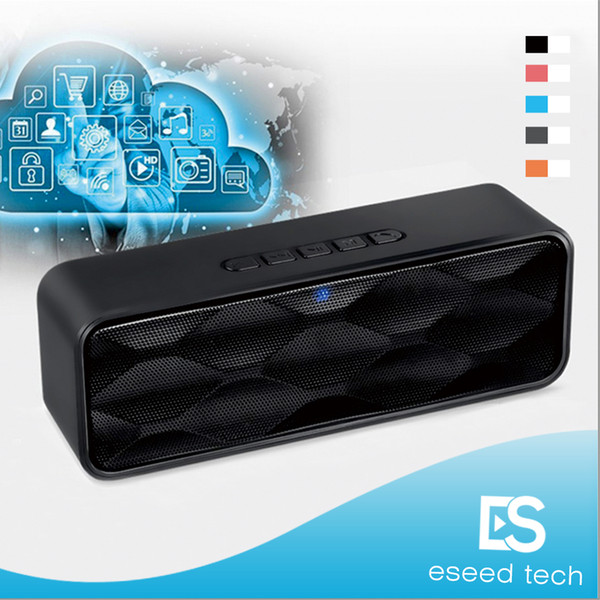 SC211 Wireless Bluetooth Speakers Dual wireless Speaker Hands-free Car Subwoofer Built in Mic Portable Stereo Surround TF Card Mini Speaker