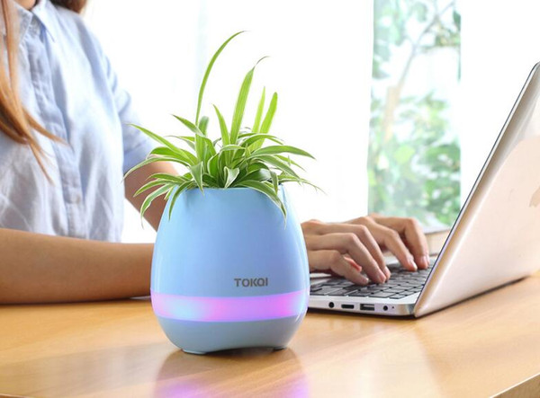 Intelligent music flowerpot bluetooth speaker