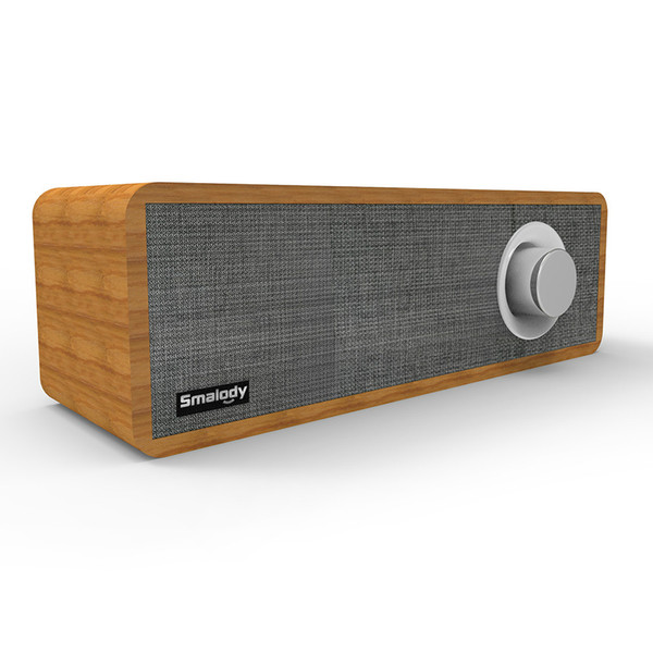 Desktop Wooden Wireless Bluetooth Speaker 8W Portable Mini Soundbar Strong Bass Powerful Sound Box Music Subwoofer