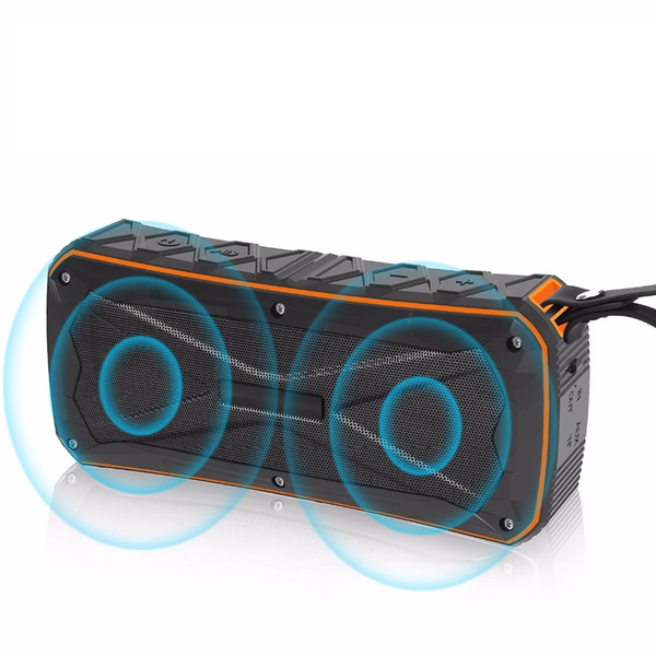 S610 Newest Top portable Bluetooth 4.1 speaker subwoofer with Double horn IP66 waterproof portable wireless speakers MOQ:10PCS