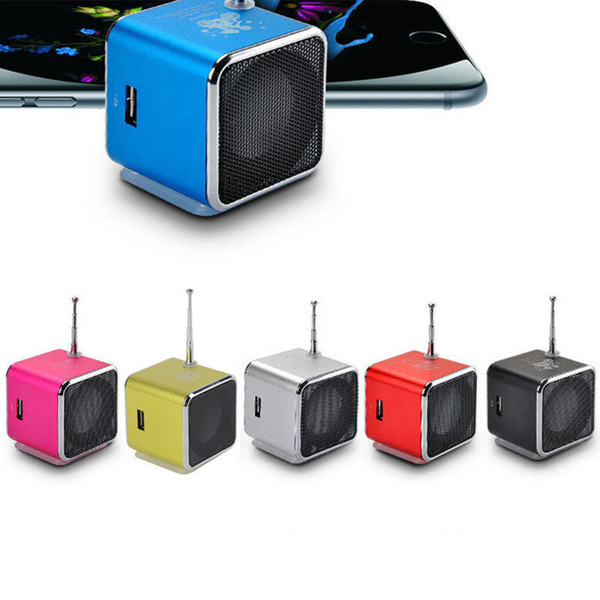 bluetooth speakers TD-V26 Mini Speaker Portable Digital LCD Sound Micro SD/TF FM Radio Music Stereo Loudspeaker for Laptop Mobile Phone MP3