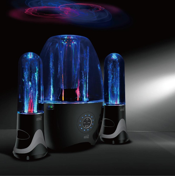 Factory sale Original ATake Water Fountain Theater Bluetooth Speaker, 2.1 Channel Water Dancing Speaker with Multicolour LED light Subwoofer