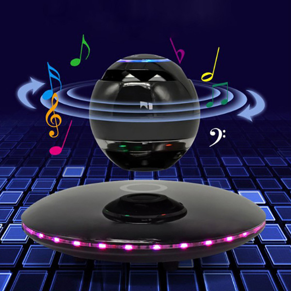 Smart Bluetooth speaker creative maglev charging technology 360 surround bass touch control HD hands-free call audios Glamour autobiography