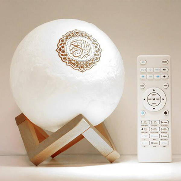 DHL free shipping moon light Koran speaker Muslims learn Koran Moonlight Bluetooth stereo moon lamp Qur'an speakers