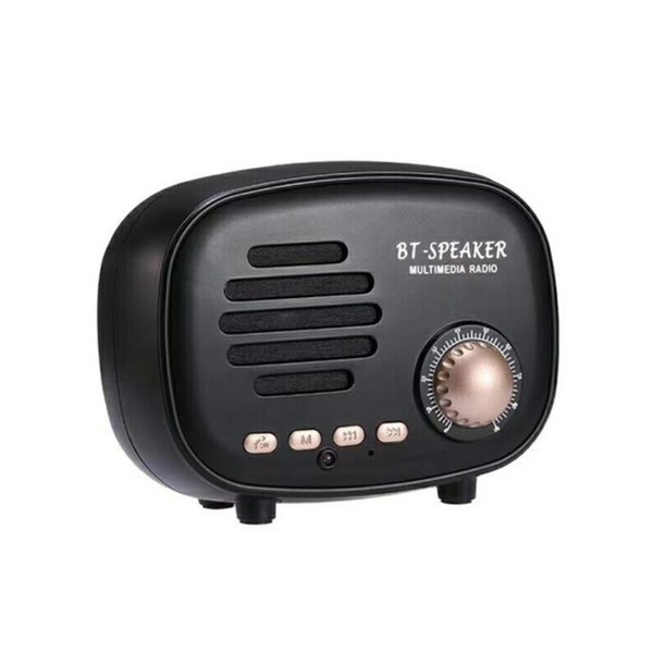 Retro classic mini portable bluetooth speaker subwoofer wireless multimedia radio U disk TF hands-free for iPhone Samsung millet