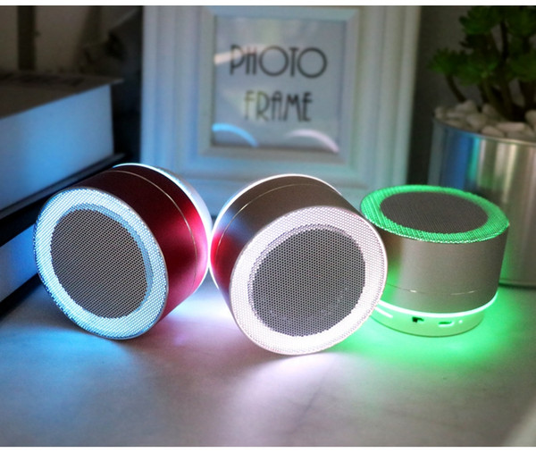 Wholesale A10 Mini Wireless Bluetooth Speaker Modern Aluminum Alloy Cylinder Speaker Subwoofer TF Card Mini wireless Bluetooth Speaker