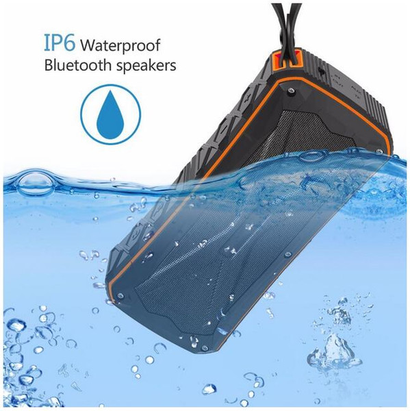 S610 Newest Top portable Bluetooth 4.1 speaker subwoofer with Double horn IP66 waterproof portable wireless speakers DHL free shipping