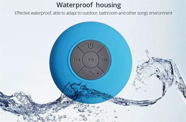 Mini Portable Shower Waterproof Wireless Bluetooth Speaker Car Handsfree Receive Call Music Suction For iPhone Samsung
