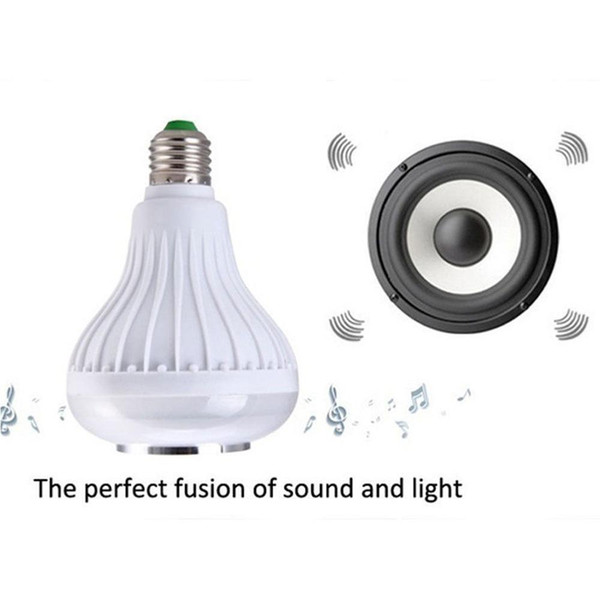 Cool Design Wireless Music Bluetooth Speaker 12W Bulb LED Lamp 110V 220V Smart Music Player Bluetooth Light Speaker With Remote Control