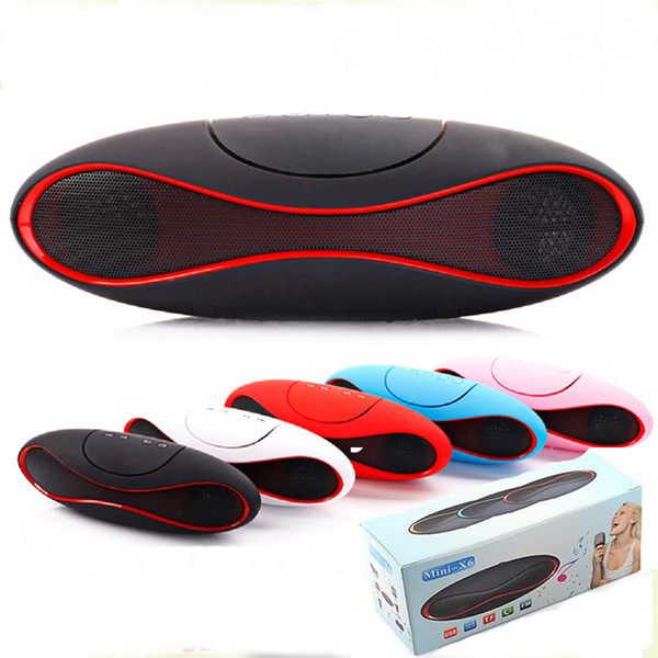 X6U Wireless Bluetooth Portable with Strong Bass IPX4 Speaker Receiver Boombox FM Radio Player for Laptop Mobile Phone MP3