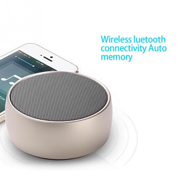 BS-01 Portable Subwoofer Waterproof Wireless Bluetooth Speaker Metal Speakers Car Handsfree Receive Call Music Mic For Cellphone