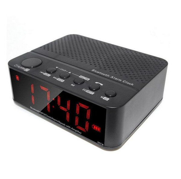 Home Surround Sound Wireless Speakers Subwoofers FM Amplifier Radio Portable Alarm Clock Multifunction With LED Time Display TF HandsFree