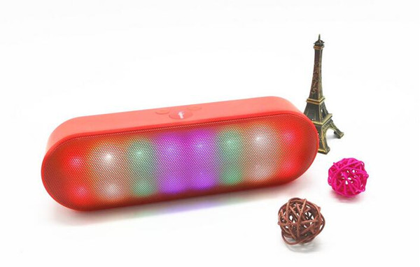 BT808NL New Pill 2 Mini Portable Wireless Bluetooth Speaker With Pulse LED Liht Flash Pill XL Speaker Bulit-in Mic Handsfree BT808L V318 Too