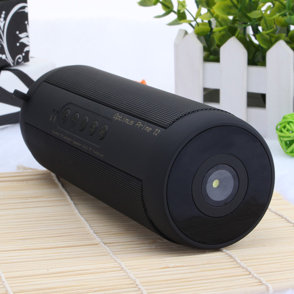 Original T2 Bluetooth Speaker Waterproof Portable Outdoor Wireless Mini Column Box Speaker Support TF card FM Stereo Hi-Fi Boxes