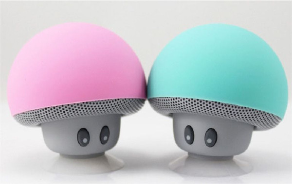 Wireless Mini Bluetooth Speaker Portable Mushroom Stereo Bluetooth Speaker For Android IOS Suction cup base Subwoofer Stereo iPhone Samsung