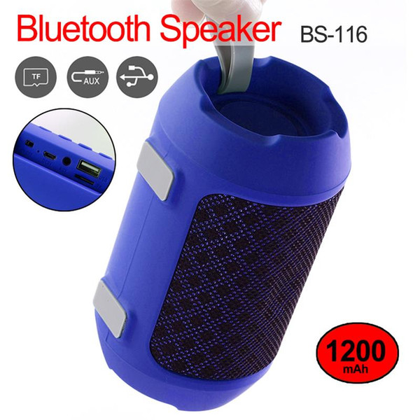 BS116 Mini Bluetooth speaker portable wireless speaker multi function Bluetooth Stereo bass effect outdoor speakers