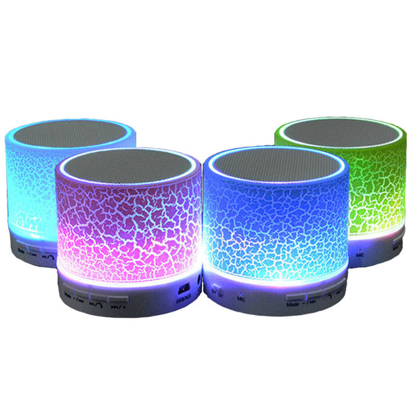 Portable Mini Bluetooth Speakers Wireless Hands Free LED Speaker TF USB Music For iPhone X Samsung Mobile Phone retail package