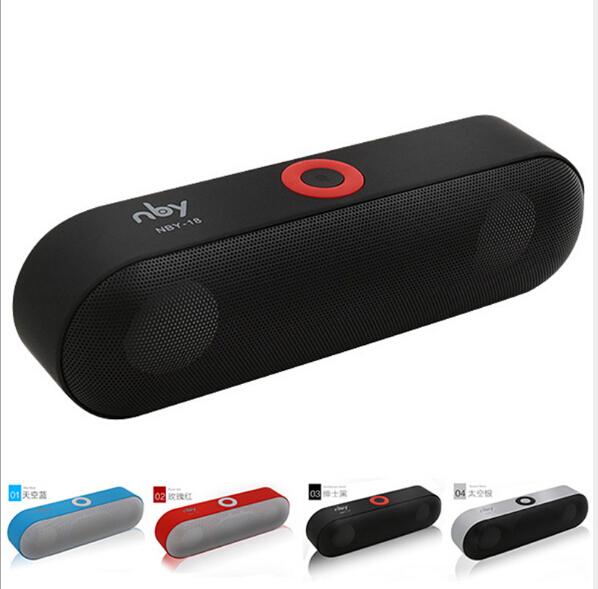 NBY-18 Mini Bluetooth Speaker Portable Wireless Speaker Sound System 3D Stereo Music Surround Support Bluetooth TF AUX USB