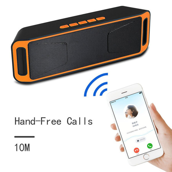 Outdoor Bluetooth Speaker Portable Column HD Stereo Bass Wireless Bluetooth Speaker Square Speaker With Mic AB