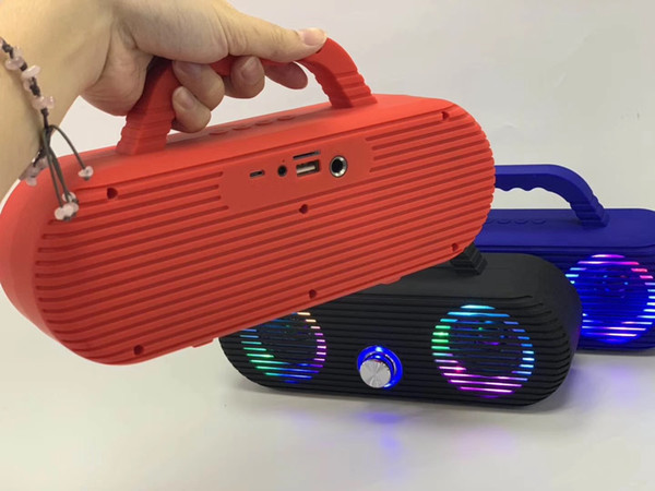 The new ch-m86 bluetooth speaker LED outdoor bluetooth portable speaker desktop mini wireless colorful light