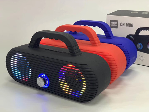 The new ch-m86 bluetooth speaker LED outdoor bluetooth portable speaker desktop mini wireless colorful light