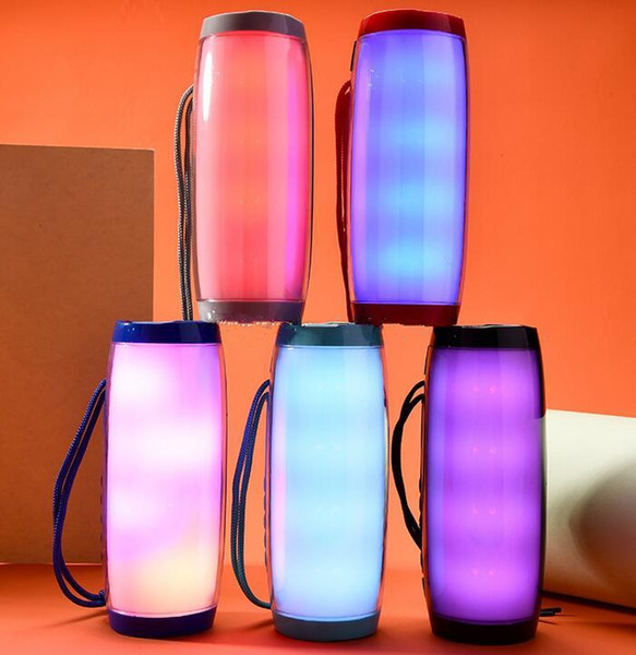 LED Lamp Bluetooth Speakers Newest Wireless Speaker Support 5 Colors Light Bass FM Radio TF Card Handsfree Call AUX Big Sound