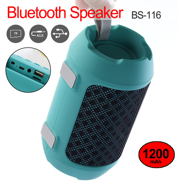 BS116 Mini Bluetooth speaker portable wireless speaker multi function Bluetooth Stereo bass effect outdoor speakers