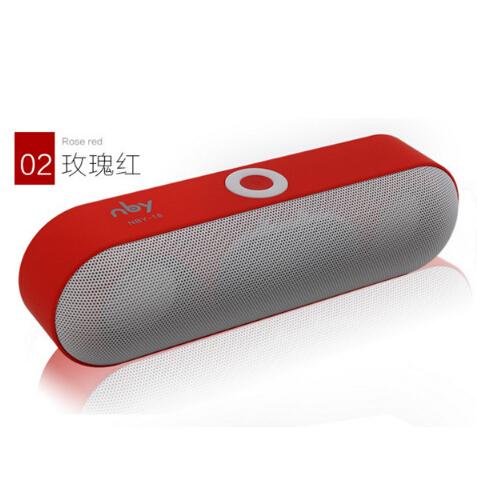 1pc NBY-18 Mini Bluetooth Speaker Portable Wireless Speaker Sound System 3D Stereo Music Surround Support Bluetooth,TF AUX USB