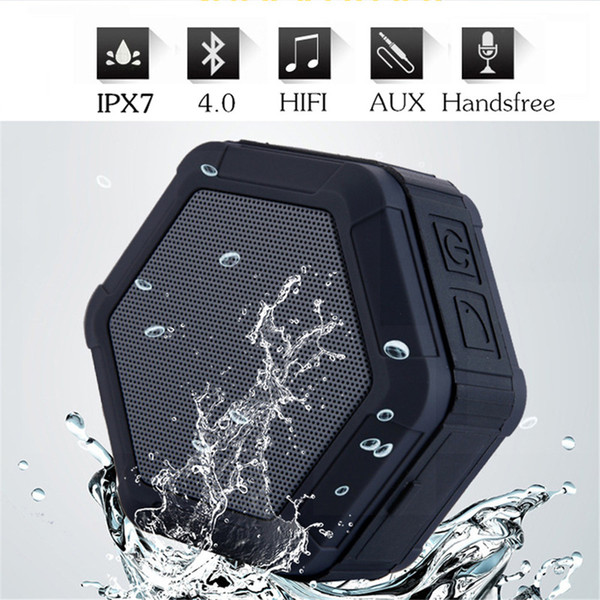 Outdoor Bluetooth Speaker MY01 Stereo mp3 Player Hexagonal Waterproof Mini Portable Wireless Speaker TF Card For Smart Phones