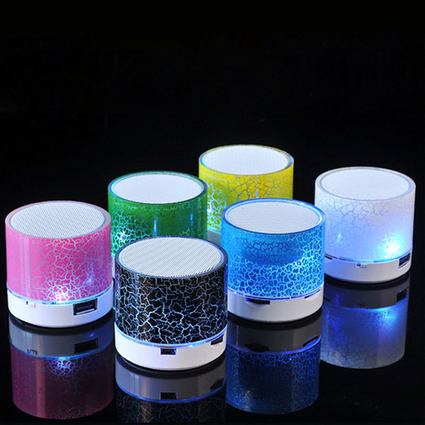 Bluetooth Speakers LED A9 S10 Wireless speaker hands Portable Mini loudspeaker free TF USB FM Support sd card PC with Mic