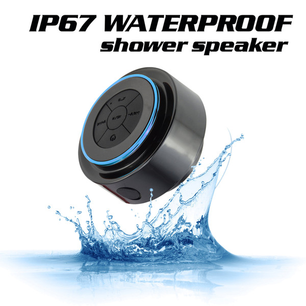 Fashion Waterproof Phone Laptop Wireless Bluetooth Shower Speaker Music Subwoofer Portable Mix Color