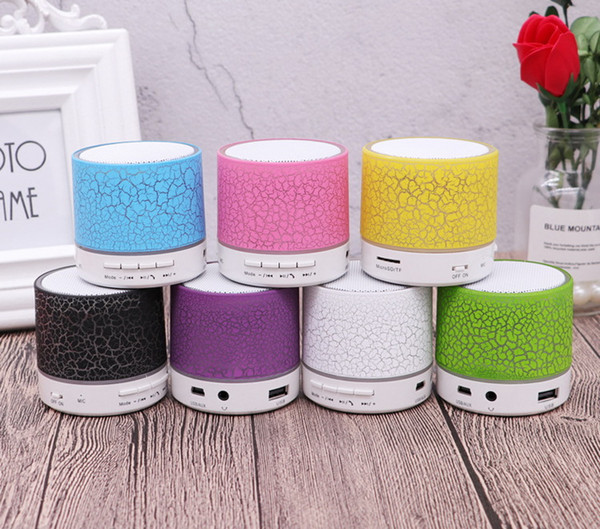 Small Bluetooth Speakers LED A9 S10 Wireless speaker hands Portable Mini loudspeaker free TF USB FM Support sd card PC with Mic