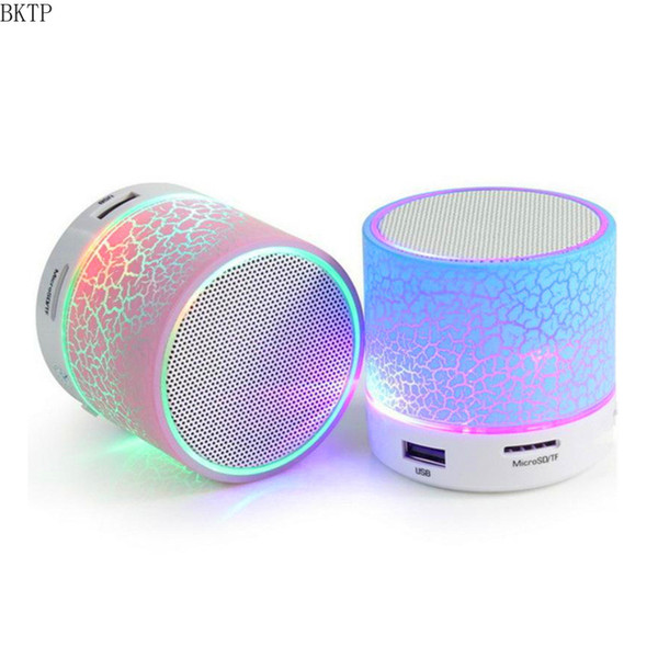 Bluetooth Speaker Mini Wireless Loudspeaker Crack LED TF USB Subwoofer bluetooth Speakers mp3 stereo audio music player