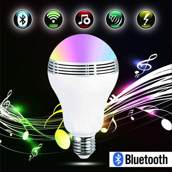 Bluetooth E27 RGB LED Color Change Bulb App Control Music Play Speaker Light