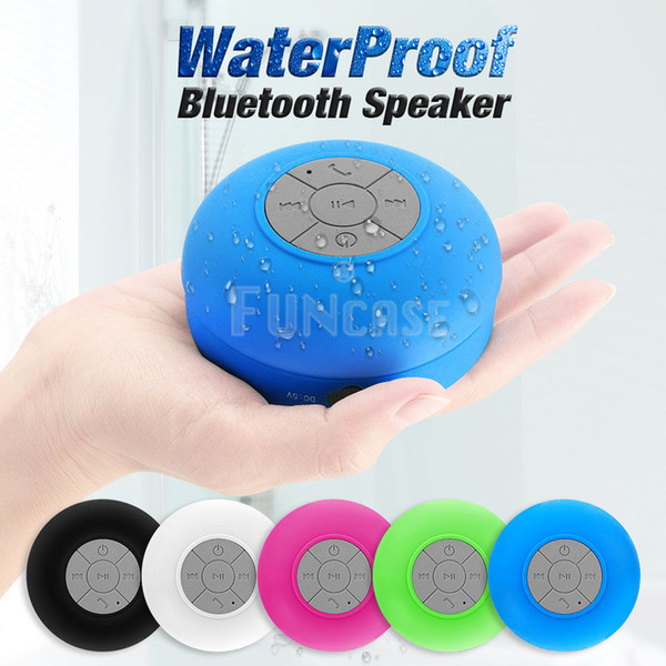 Bluetooth Waterproof Music Speaker Wireless Outdoor Shower Mini Suction Portable for Car