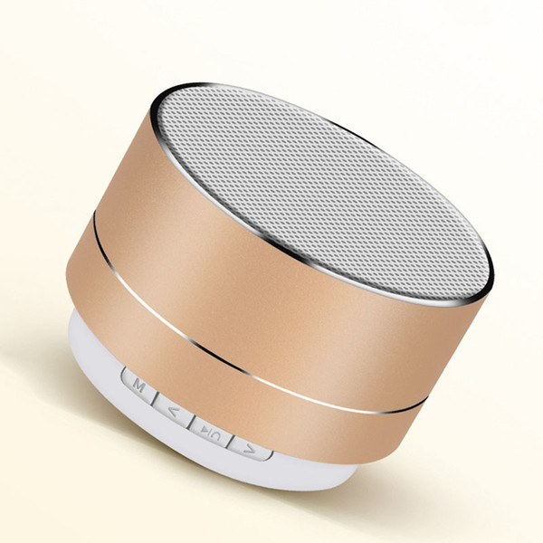 Mini Portable Wireless Bluetooth Speaker Metal High Bass Stereo Sound Bluetooth Amplifier With Mic and TF Card Slot