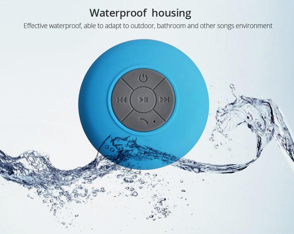 wholesale BTS06 mini Portable Subwoofer Shower Waterproof Wireless Bluetooth Speaker Car Handsfree Receive Call Music Mic For iPhone Samsung