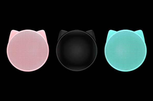 2018 cat ear bluetooth speakers mp3 player Wireless microphone speaker Traveling Portable Metal Speaker For apple iphoneX