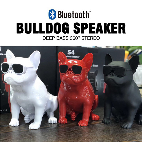 S4 Aerobull Nano Wireless Bluetooth Speaker Bulldog Portable 10W Stereo Super Bass USB TF AUX Outdoor Full Dog Subwoofer Big Size