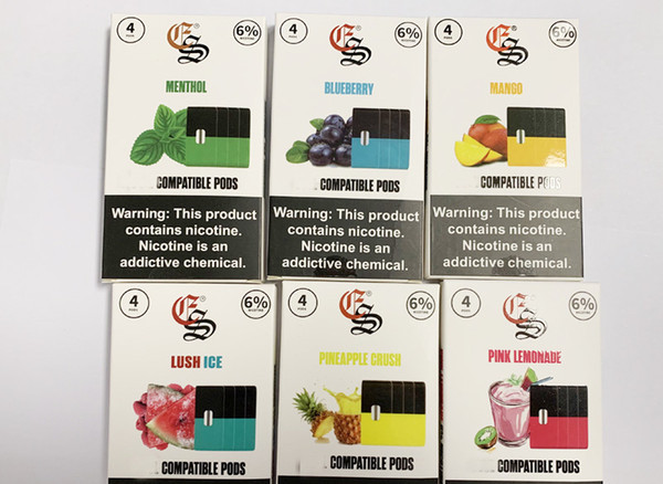 Eonsmoke Pods device Pods Cartridges 6 Flavors Mango Pink lemonade blueberry eon device pods For Vaporizer Vape Cartridges