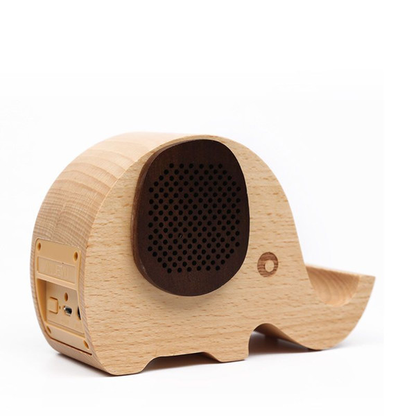 Elephant Shaped Wooden Wireless Bluetooth Speaker for iPhone 6 5S Samsung Galaxy S6 S5 Note4 Wooden Fashionable Wireless Speaker System