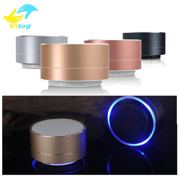 New LED MINI Bluetooth Speaker A10 TF USB FM Wireless Portable Music Sound Box Subwoofer Loudspeakers For Phone PC